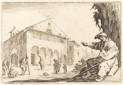 Armenhuis door Jacques Callot