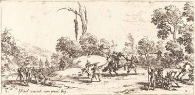 Reizigers Aanvallen op de Snelweg door Jacques Callot