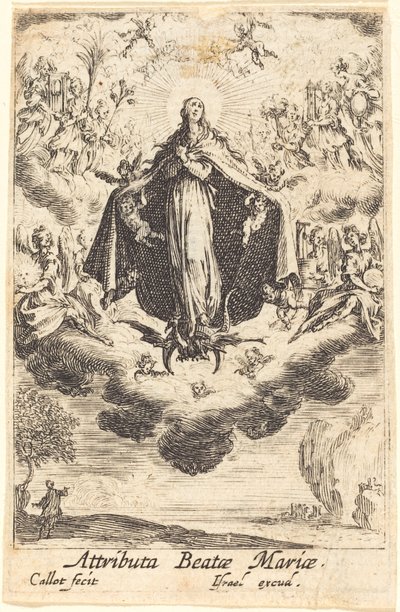 Attributen van de Maagd door Jacques Callot