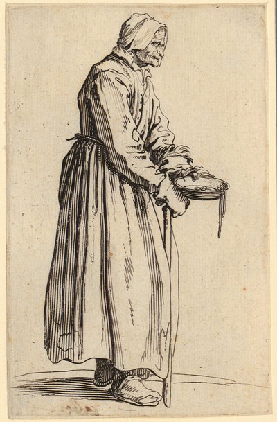 Bedelares met bord, blad 20 uit de serie „De bedelaars” door Jacques Callot