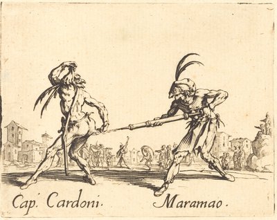 Kapitein Cardoni en Maramao door Jacques Callot