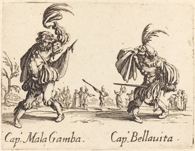 Kapitein Mala Gamba en Kapitein Bellavita door Jacques Callot