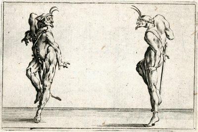 Caprices van verschillende figuren door Jacques Callot