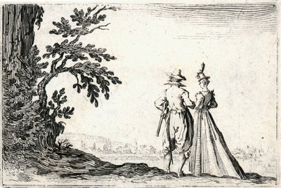 Caprices van verschillende figuren door Jacques Callot