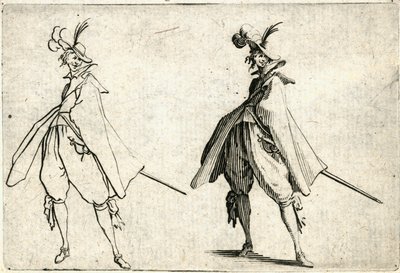 Caprices van verschillende figuren door Jacques Callot