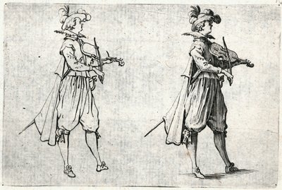Caprices van verschillende figuren door Jacques Callot