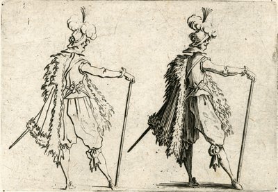 Caprices van verschillende figuren door Jacques Callot