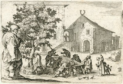 Caprices van verschillende figuren door Jacques Callot