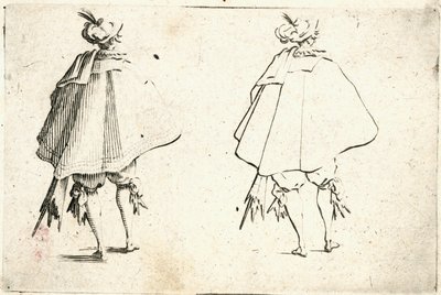 Caprices van verschillende figuren door Jacques Callot