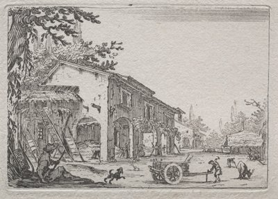 Caprices: De Italiaanse Boerderij door Jacques Callot