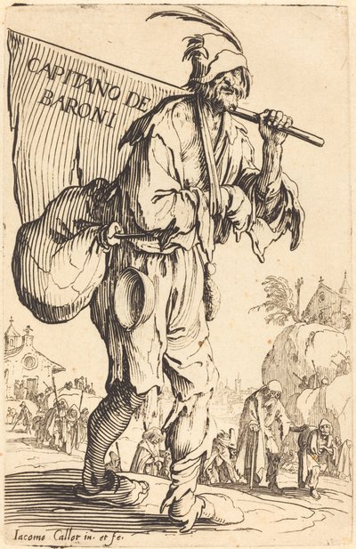 Kapitein van de baronnen door Jacques Callot