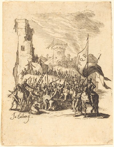 Christus Draagt het Kruis door Jacques Callot