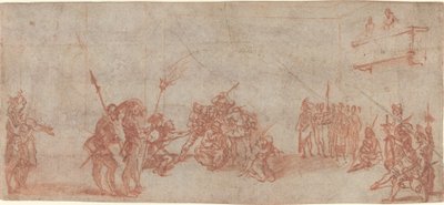 Christus gekroond met doornen door Jacques Callot