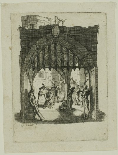Christus met Doornenkroon, uit De Kleine Passie door Jacques Callot