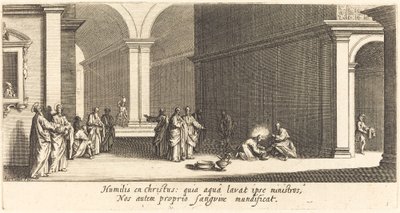 Christus Wast de Voeten van de Apostelen door Jacques Callot
