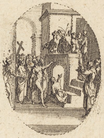 Christus voor Pilatus door Jacques Callot