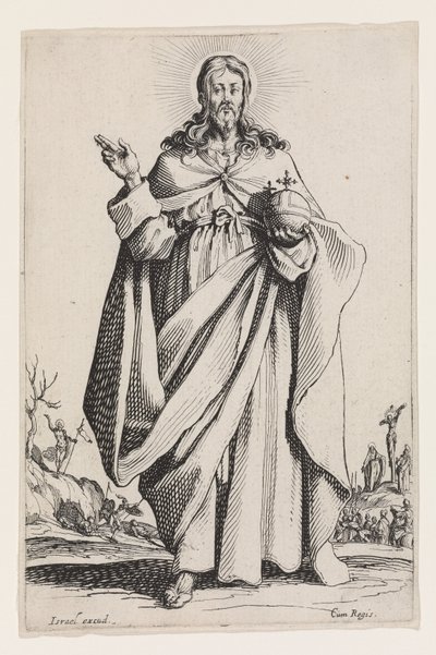 Christus uit Les Grands Apôtres, 1631 door Jacques Callot