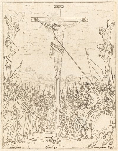Christus aan het kruis door Jacques Callot