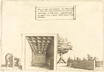 Kerk in Caïro door Jacques Callot