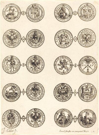 Munten [plaat 2] door Jacques Callot