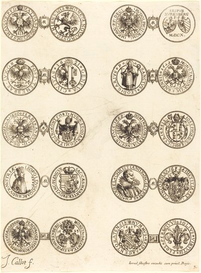 Munten [plaat 3] door Jacques Callot