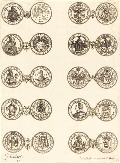 Munten [plaat 4] door Jacques Callot