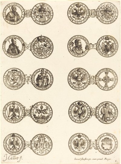 Munten [plaat 6] door Jacques Callot