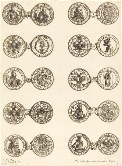 Munten [plaat 9] door Jacques Callot