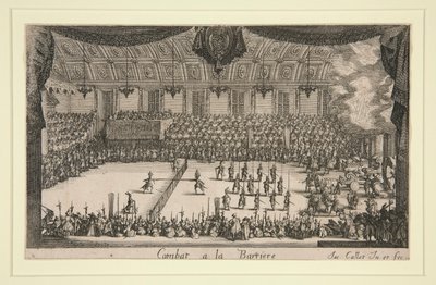 Gevecht bij de Barrière door Jacques Callot