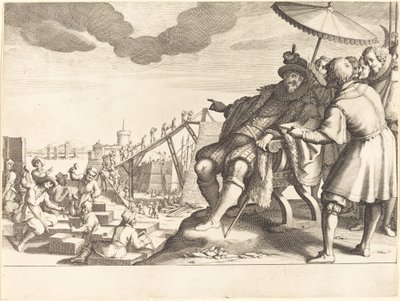 Constructie en Versterking van de Haven van Livorno door Jacques Callot