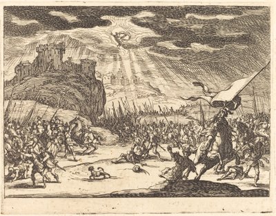 Bekering van Paulus door Jacques Callot