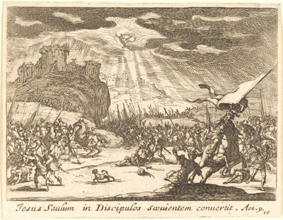 De Bekering van Paulus door Jacques Callot