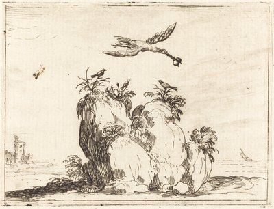 Vliegende Kraanvogel door Jacques Callot
