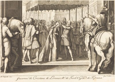 Kroning van de Groothertogin door Jacques Callot