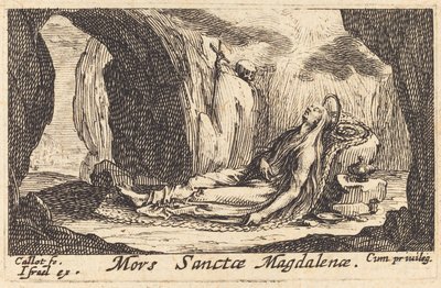 De Dood van de Magdalena door Jacques Callot