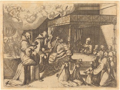 De Dood van de Koningin door Jacques Callot