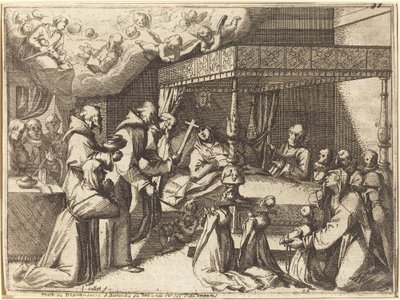 De dood van de koningin door Jacques Callot