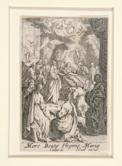 Dood van de Maagd, nr. 11 uit Het Leven van de Maagd door Jacques Callot