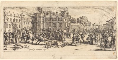 Vernietiging van een Klooster door Jacques Callot