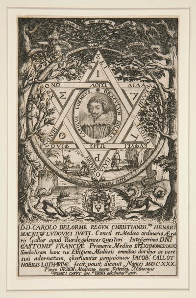 Dieudonne-Charles Delorme (Portret van Charles Delorme) door Jacques Callot