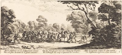 Ontdekking van de criminele soldaten door Jacques Callot