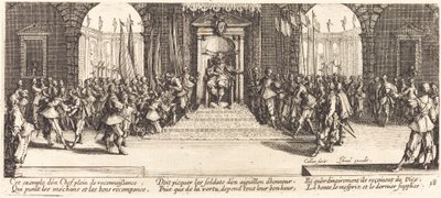 Verdeling van Beloningen door Jacques Callot