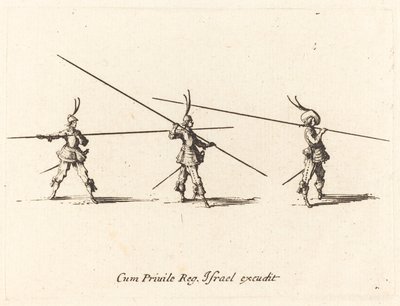 Oefening met Gekantelde Piken door Jacques Callot