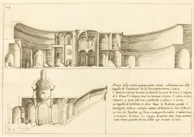 Verhoging van de Kapel van de Vinding van het Kruis door Jacques Callot