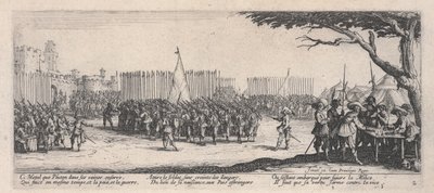 Inschrijving van de troepen, uit 