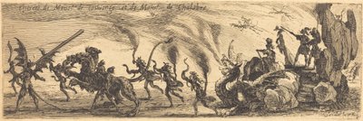 Intocht van M. de Couvonge en M. de Chalabre (extra plaat) door Jacques Callot
