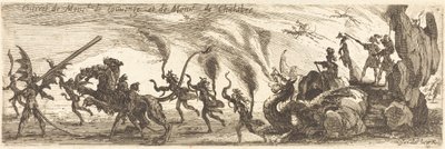 Ingang van M. de Couvonge en M. de Chalabre [extra plaat] door Jacques Callot
