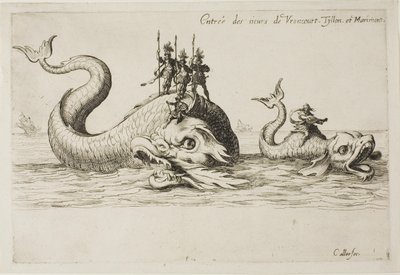 Toetreding van Mm. de Vroncourt, Tyllon en Marimont, uit Het gevecht bij de barrière door Jacques Callot