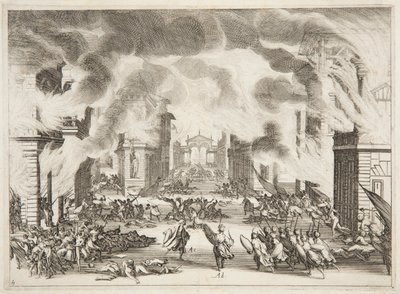 Vierde akte van Soliman door Jacques Callot