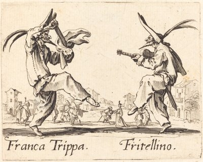 Franca Trippa en Fritellino door Jacques Callot